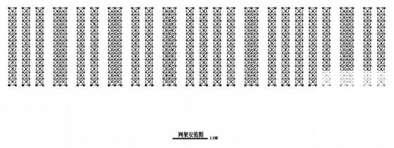 45米跨单层钢结构厂房结构设计图纸（钢筋混凝土结构,钢结构）(平面布置图) - 4
