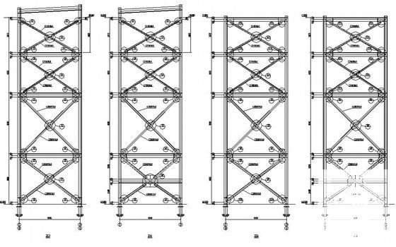 29.2米跨4层钢结构厂房结构设计图纸（桩基础） - 2