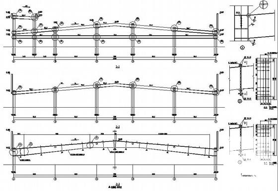 29.2米跨4层钢结构厂房结构设计图纸（桩基础） - 3