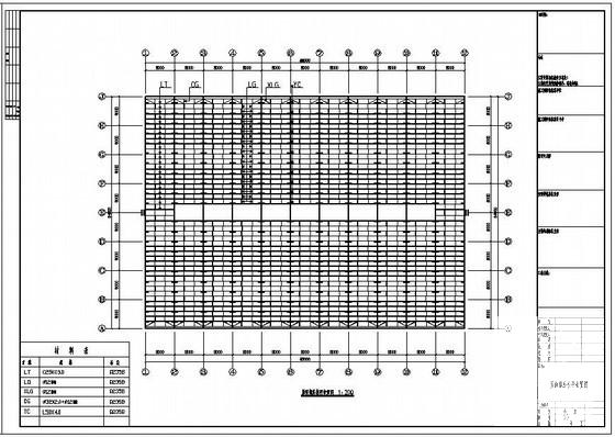 64米跨单层门式刚架钢结构厂房结构设计图纸(基础平面图) - 2