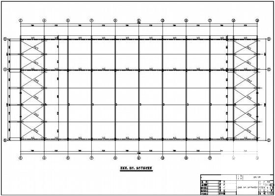 21米跨单层门式刚架饮料厂厂房结构设计方案CAD图纸 - 1