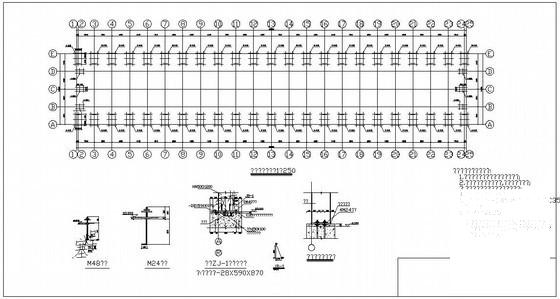 30米跨单层钢结构厂房结构设计图纸（独立基础） - 4
