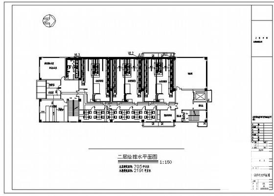 国内3层制药公司验室给排水CAD图纸(管道试验压力) - 2