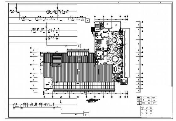 3层大型餐饮广场给排水CAD图纸 - 1