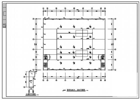 厂房给排水及消防喷淋CAD图纸(总平面图) - 4