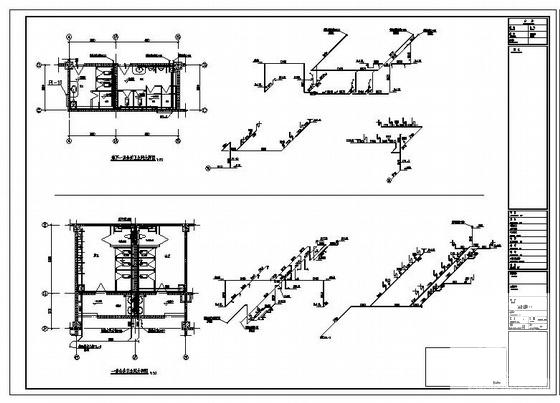 4层宾馆给排水CAD施工图纸(二类建筑) - 1