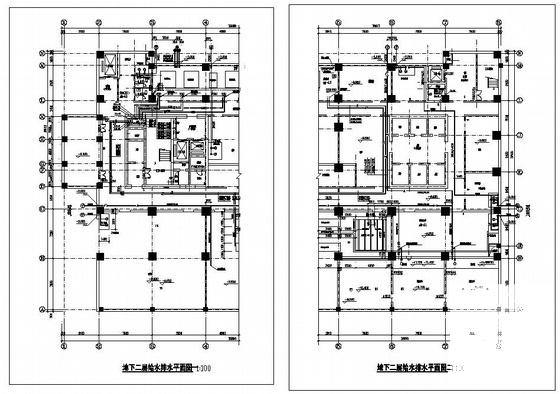 国内市20层大型医院给排水CAD图纸(自动喷水灭火系统) - 1