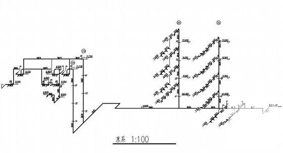 4层办公楼给排水设计CAD图纸 - 3