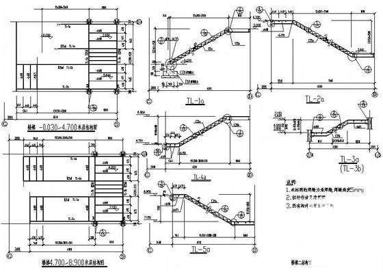 18米跨单层钢结构厂房带附楼结构设计方案CAD图纸 - 1