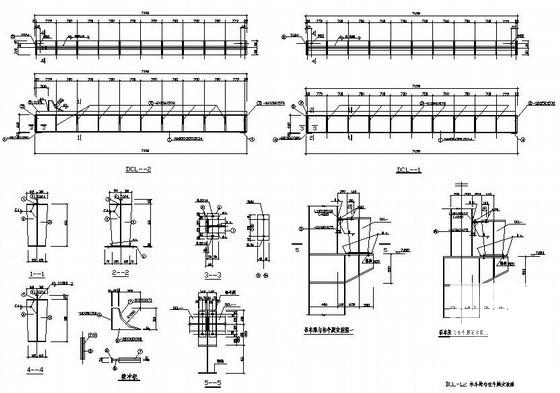 18米跨单层钢结构厂房带附楼结构设计方案CAD图纸 - 2