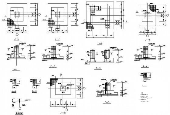 18米跨单层钢结构厂房带附楼结构设计方案CAD图纸 - 3