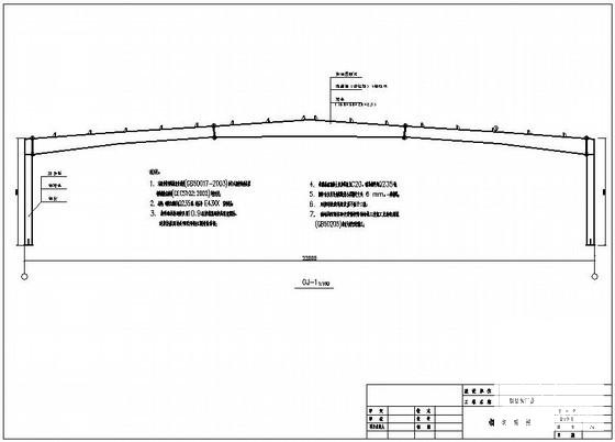 22米跨单层门式刚架厂房结构设计图纸（独立基础） - 4