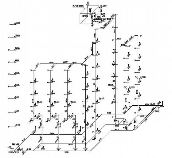 8层综合楼给排水及消防系统CAD图纸 - 2