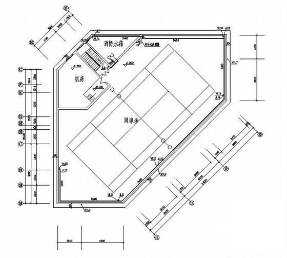 8层综合楼给排水及消防系统CAD图纸 - 4