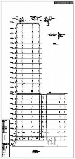 23层新建健身中心给排水消防CAD施工图纸(自动喷淋系统图) - 2