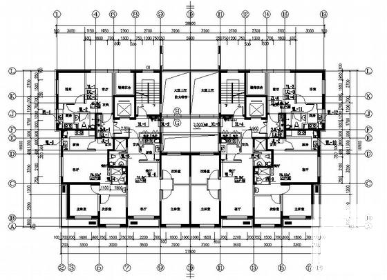 34层住宅楼小区给排水CAD图纸 - 1