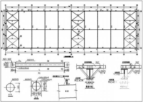 跨度21米单层排架结构厂房结构设计图纸（砌体结构,钢筋混凝土结构,钢结构） - 3