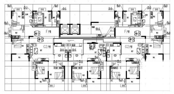 小区18层改造住宅楼给排水施工全图纸(消火栓灭火系统) - 1