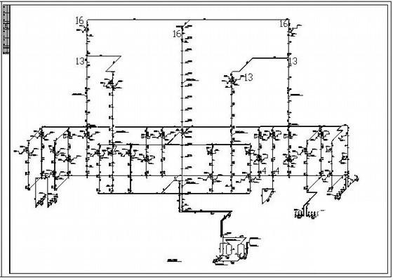 16层综合性商务大厦给排水CAD施工图纸 - 2