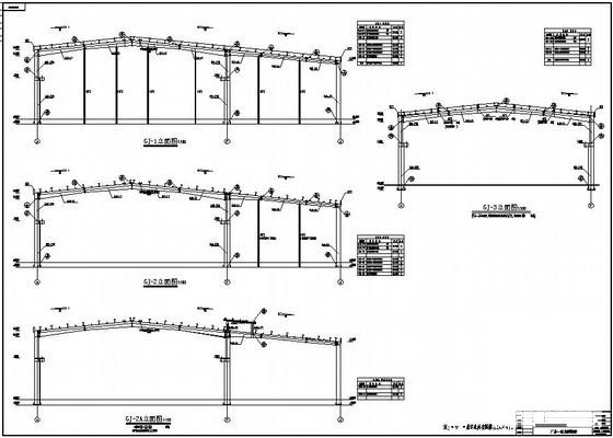 跨度36米单层钢结构厂房结构设计CAD图纸（桩基础） - 3