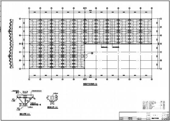 跨度18米单层门式刚架厂房结构设计CAD图纸(平面布置图) - 2