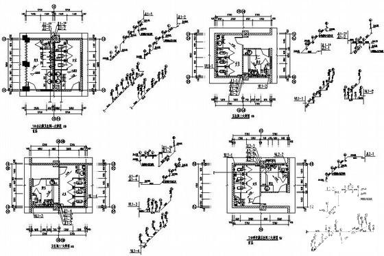 8层办公大厦给排水CAD施工图纸 - 3