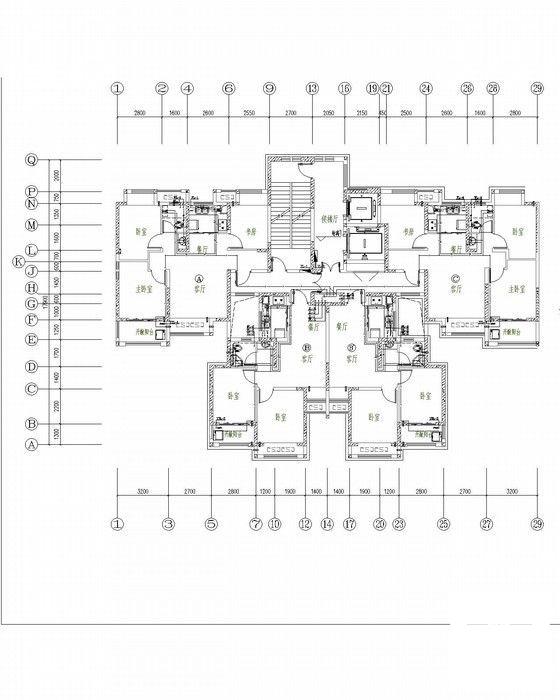 34层高层住宅楼给排水CAD施工图纸 - 5