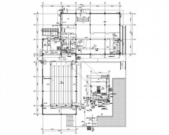 2层会所给排水设计CAD施工图纸 - 1