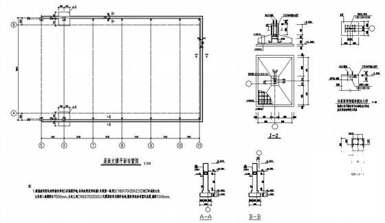 跨度18.6m单层钢结构厂房结构设计CAD图纸（独立基础） - 1