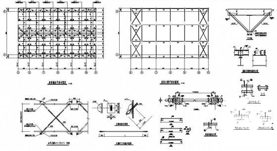 跨度18.6m单层钢结构厂房结构设计CAD图纸（独立基础） - 2
