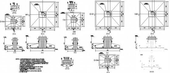 昌吉跨度22米单层门式刚架厂房结构CAD施工图纸（独立基础）(平面布置图) - 2