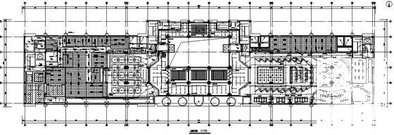 地上5层框架结构综合楼电气CAD施工图纸（地下1层）(火灾自动报警系统) - 1