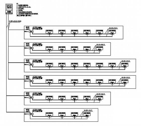 上两层汽车4S店电气CAD施工图纸（一级负荷，第三类防雷）(电视监控系统) - 4