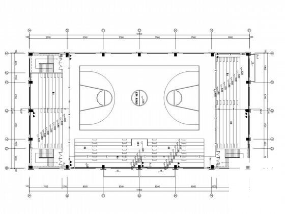 2层体育馆给排水CAD施工图纸 - 1