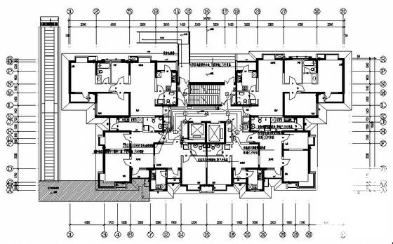 上32层住宅楼电气CAD施工图纸（一类高层住宅建筑） - 2