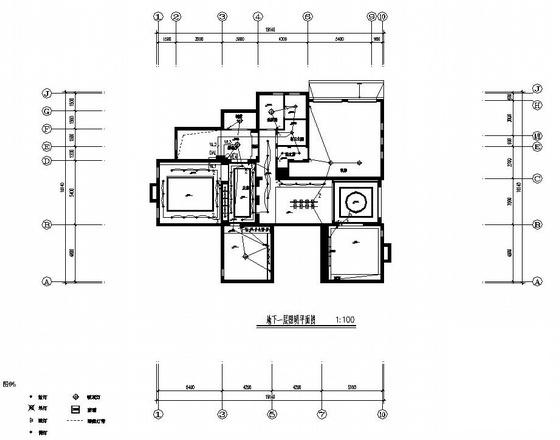 3层别墅装饰电气CAD施工图纸（普通多层建筑） - 1