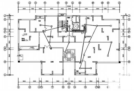 18层住宅楼电气CAD施工图纸（二类高层住宅楼） - 4