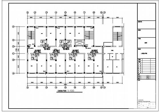 6层医院病房楼给排水CAD图纸 - 2