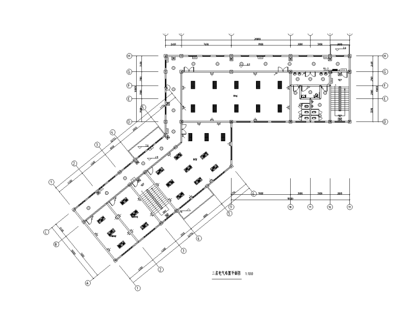 二层电气布置平面图