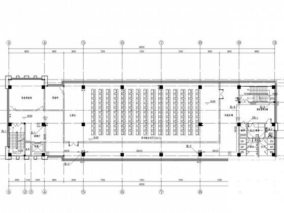 6层学校综合楼建筑给排水CAD施工图纸 - 1