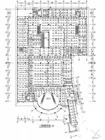 8层商业广场建筑给排水CAD施工图纸 - 1