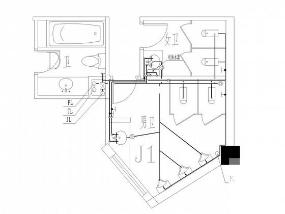 5层大型娱乐城宾馆给排水CAD图纸 - 3