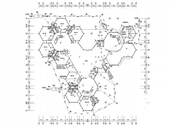 4层教学楼建筑给排水CAD施工图纸 - 1