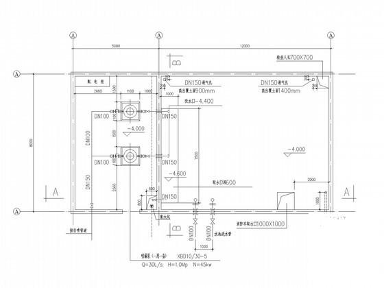 3层文化中心楼建筑给排水CAD施工图纸(自动喷水系统) - 3