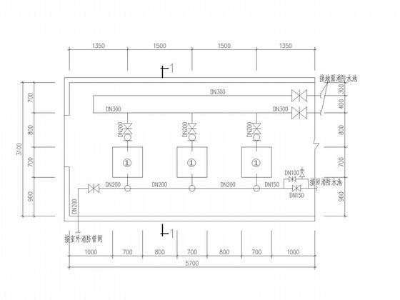 9层厂库给排水喷淋CAD施工图纸 - 2