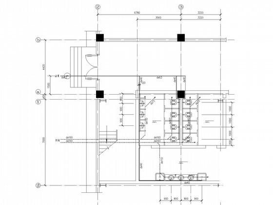 2层丙类厂库建筑给排水CAD施工图纸 - 3
