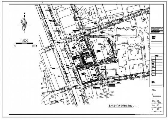 广场商业建筑给排水设计CAD施工图纸（市政供水） - 1