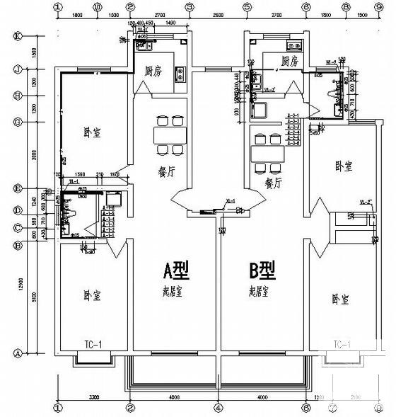 6层住宅楼给排水设计CAD施工图纸(水泵接合器) - 3