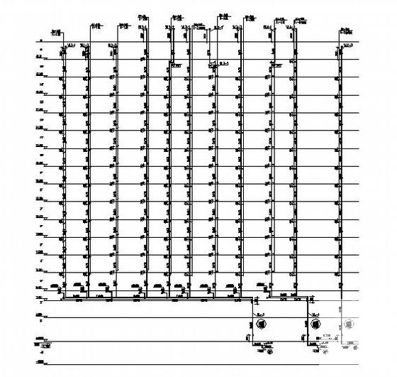 高层住宅楼给排水设计CAD施工图纸 - 2