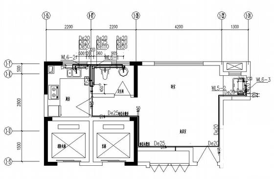 高层住宅楼给排水设计CAD施工图纸 - 3